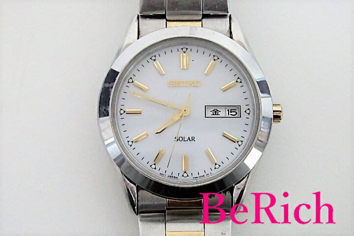 楽天市場】セイコー SEIKO ソーラー メンズ 腕時計 デイデイト V158 