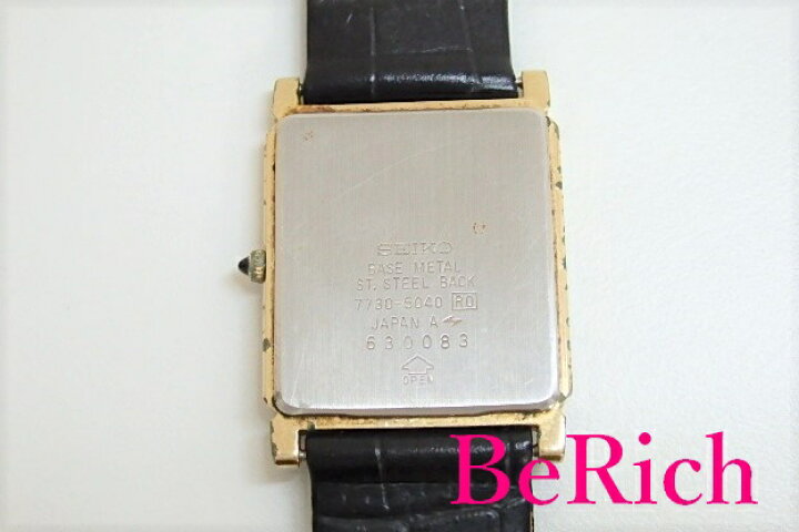 楽天市場】セイコー SEIKO ドルチェ DOLCHE 腕時計 7730−5040 黒 