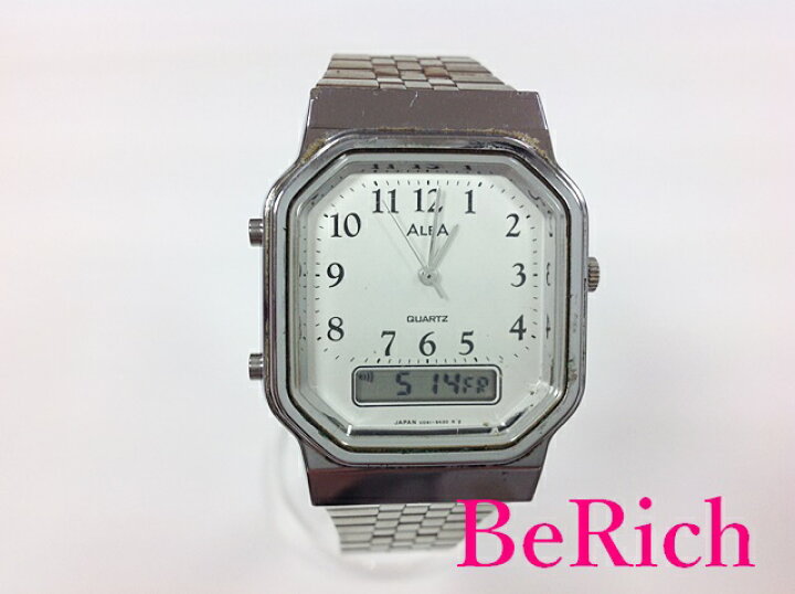 楽天市場】セイコー SEIKO アルバ ALBA デジアナ 腕時計 V041-5000 白 