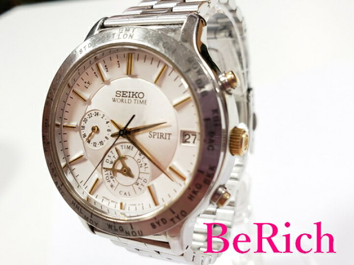 楽天市場】セイコー SEIKO スピリット ワールドタイム メンズ 腕時計 