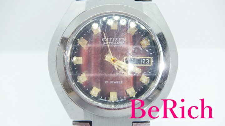 楽天市場】シチズン CITIZEN 自動巻き メンズ 腕時計 4-651979 赤 