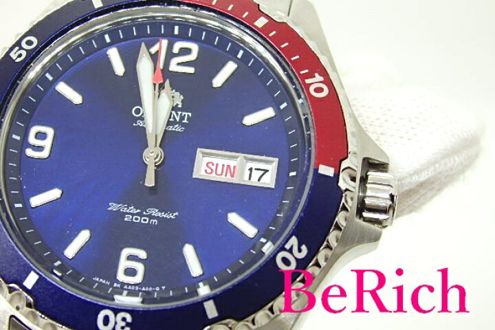 楽天市場】オリエント ORIENT メンズ 腕時計 AA02-C5-B 青 ブルー 文字  