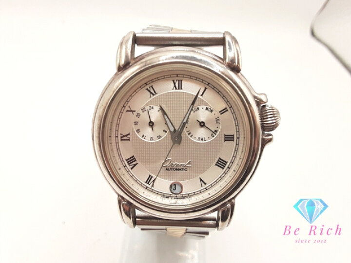 楽天市場】オリエント ORIENT シルバー 925 銀無垢 21石 自動巻き 