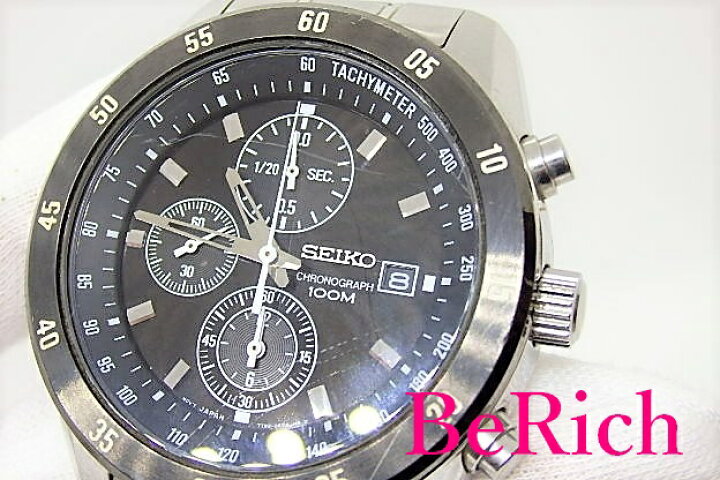 楽天市場】セイコー SEIKO クロノグラフ メンズ 腕時計 7T92-0LV0 黒 