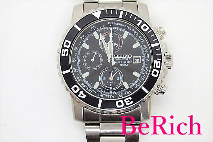 楽天市場】セイコー SEIKO クロノグラフ メンズ 腕時計 7T62-0CV0 黒 