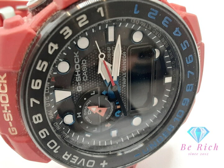 楽天市場】カシオ CASIO G-SHOCK ガルフマスター GWN-1000RD 電波 
