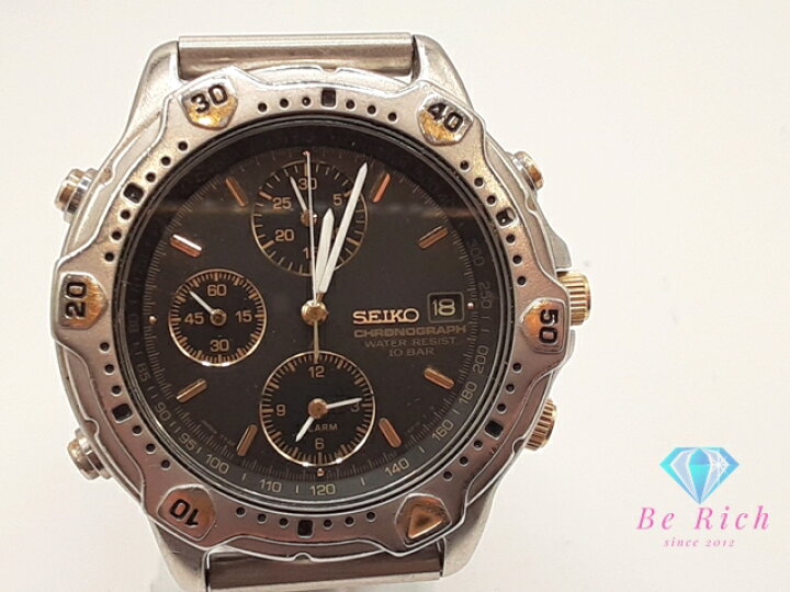 楽天市場】セイコー SEIKO クロノグラフ デイト メンズ 腕時計 7T32 
