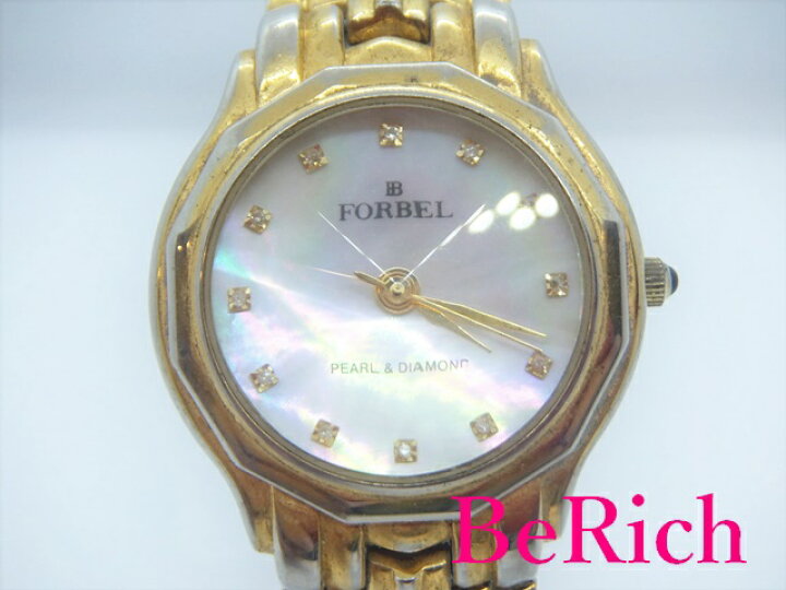 デッドストック品 FORBEL フォーベル クォーツ時計 銀無垢 電池交換済 