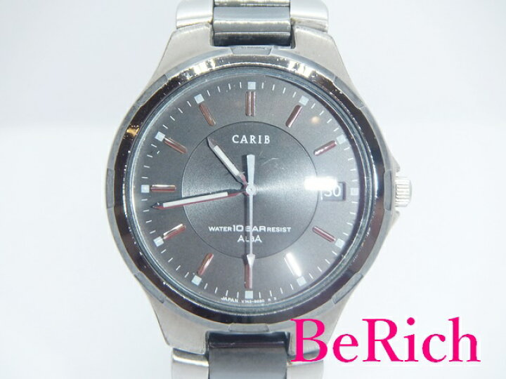 楽天市場】セイコー SEIKO アルバ CARIB メンズ 腕時計 V742-8020 黒 