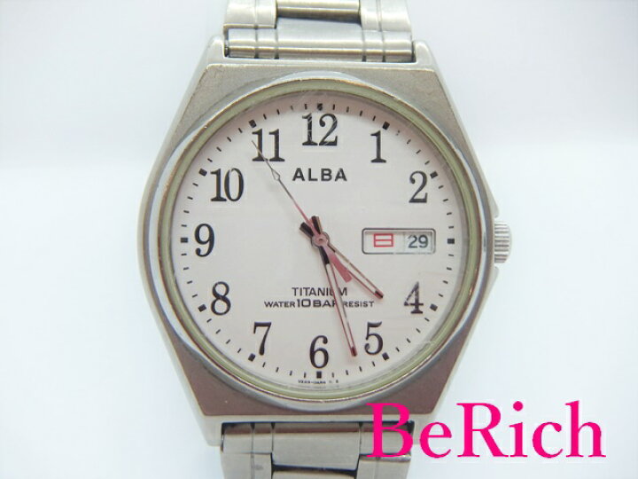 楽天市場】セイコー SEIKO アルバ メンズ 腕時計 VX43-0AG0 白 