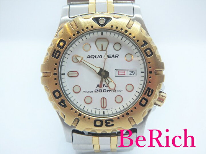 楽天市場】セイコー SEIKO アルバ メンズ 腕時計 V736-6A10 白 