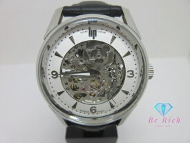美品 リップ LIP ヒマラヤ 40MM スケルトン 自動巻き メンズ 腕時計 671248 シースルー シルバー ブラック 黒 SS レザー ブレス アナログ オートマ AT ウォッチ HIMALAYA SQUELETON ほぼ 未使用品 【中古】【送料無料】 ht6588