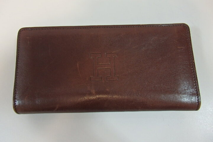 楽天市場】ヒロフ HIROFU 財布 長財布 ブラウン 茶 レザー ロゴ 札入れ 