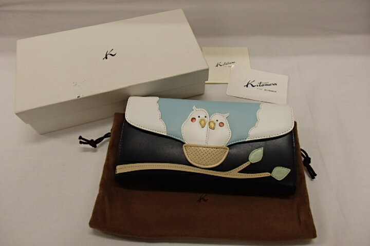 楽天市場】美品 キタムラ KITAMURA インコ モチーフ 長財布 PH0454  