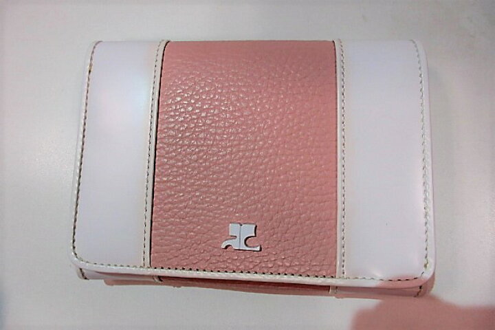 楽天市場】未使用品 クレージュ courreges 財布 二つ折り財布 ピンク 
