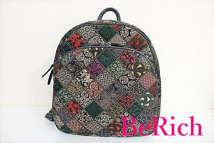 楽天市場】美品 江戸 三紅 印傳 リュック バックパック パッチワーク  