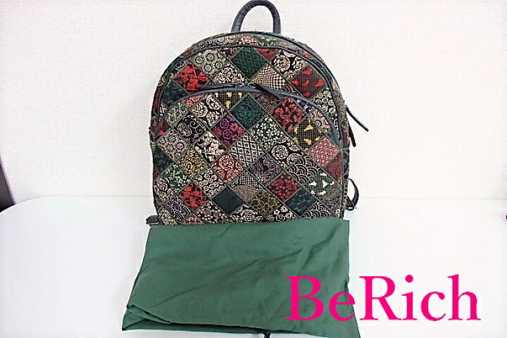 楽天市場】美品 江戸 三紅 印傳 リュック バックパック パッチワーク 