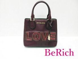マイケルコース MICHAEL KORS 2way ハンドバッグ ショルダーバッグ 35H8GAFM2L LOVE メッセンジャー メルロー ボルドー ワイン パープル ロゴ ポシェット ミニバッグ 鞄 【中古】【送料無料】 sh1431