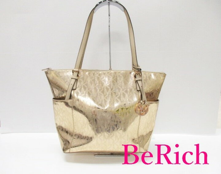 楽天市場】マイケルコース MICHAEL KORS トートバッグ ゴールド MK 
