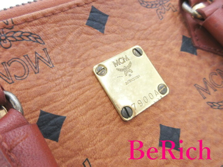 楽天市場】エムシーエム MCM ミニ ハンドバッグ コニャック 茶  