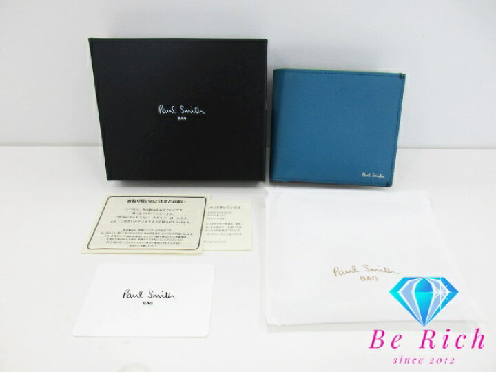 楽天市場】美品 ポールスミス Paul Smith メンズ 二つ折り財布 BPS594 