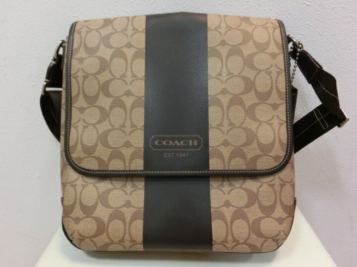 楽天市場】美品 コーチ COACH ショルダーバッグ シグネチャー ブラウン 