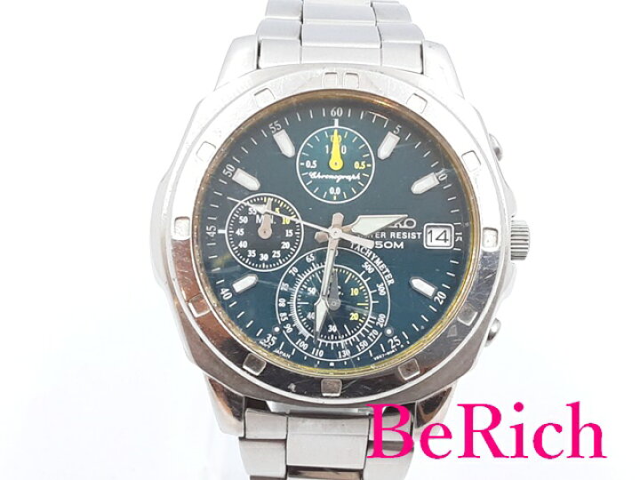 楽天市場】セイコー SEIKO クロノグラフ メンズ 腕時計 デイト V657 