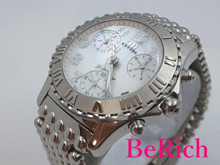 楽天市場】メイヤーズ MEYERS クロノグラフ レディース 腕時計 デイト  