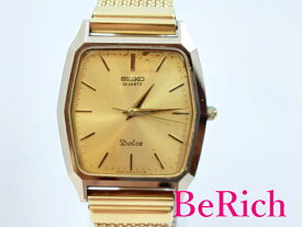 セイコー SEIKO ドルチェ メンズ 腕時計 6030-5480 ゴールド 文字盤 SS ブレス アナログ クォーツ QZ ウォッチ DOLCHE 【中古】【送料無料】 ht4516