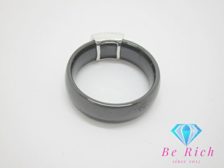 楽天市場】K18 WG ダイヤモンド 0.20ct 付 セラミック リング 指輪 18  