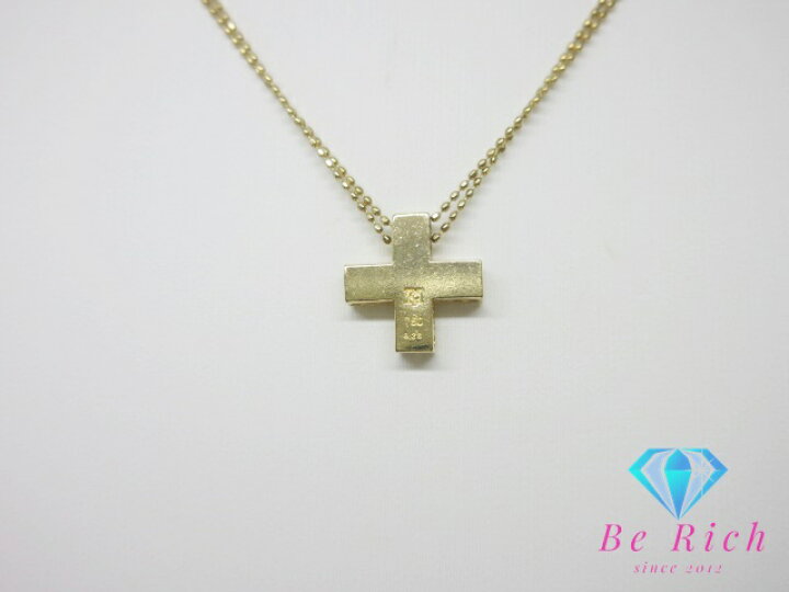 楽天市場】K18 YG ダイヤモンド 0.28ct 付 クロス 十字架 モチーフ 
