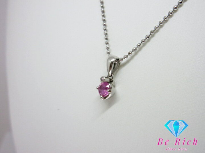 楽天市場】プラチナ ピンク サファイア 0.37ct ダイヤモンド 0.07ct 付 