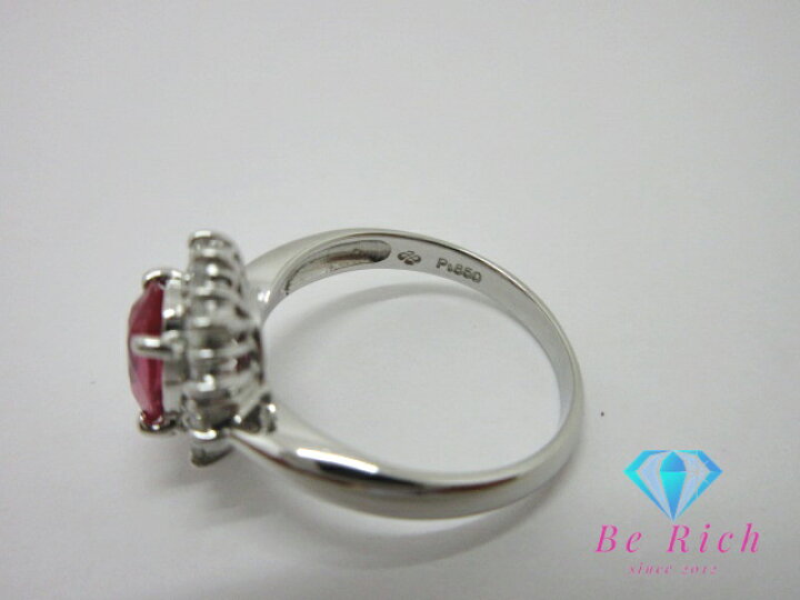 楽天市場】ジュエリー マキ Pt850 プラチナ ピンク サファイア 0.87ct 