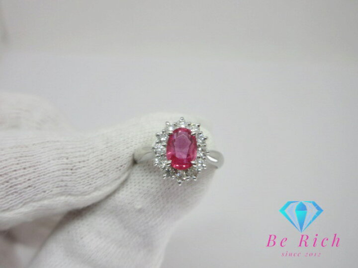 楽天市場】ジュエリー マキ Pt850 プラチナ ピンク サファイア 0.87ct 