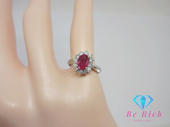 楽天市場】ジュエリー マキ Pt850 プラチナ ピンク サファイア 0.87ct  