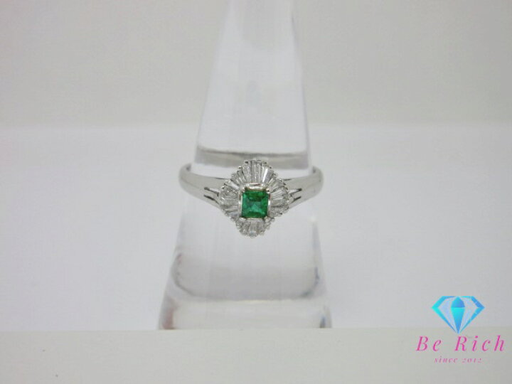 楽天市場】Pt900 プラチナ エメラルド 0.18ct ダイヤモンド 0.37ct 付 
