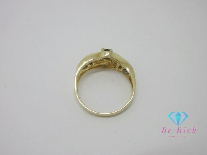 楽天市場】K18 YG サファイア 0.22ct 0.48ct ダイヤモンド 0.10ct 付  