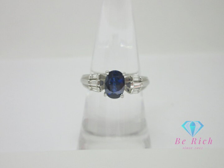 楽天市場】Pt900 プラチナ サファイア 1.21ct ダイヤモンド 0.20ct 付 