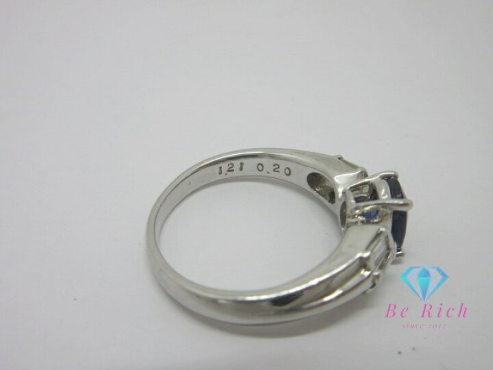 楽天市場】Pt900 プラチナ サファイア 1.21ct ダイヤモンド 0.20ct 付 