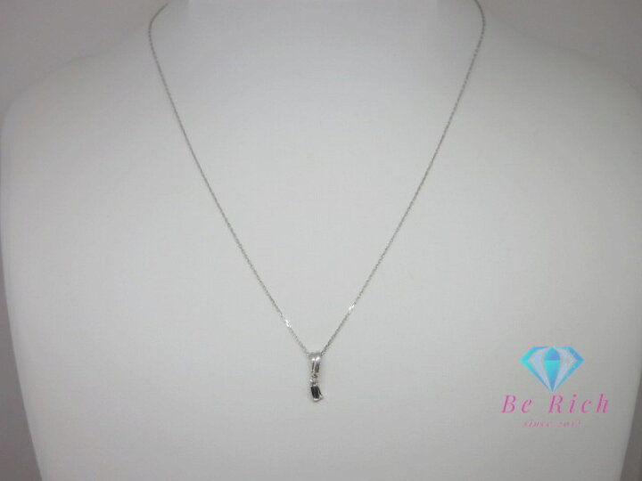 楽天市場】K10 WG ダイヤモンド 0.04ct 付 デザイン ネックレス 