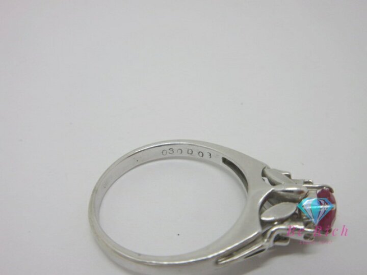 楽天市場】K14 WG ルビー 0.30ct ダイヤモンド 0.03ct 付 デザイン 
