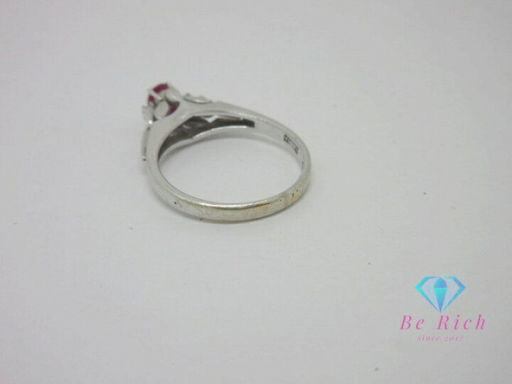 楽天市場】K14 WG ルビー 0.30ct ダイヤモンド 0.03ct 付 デザイン 