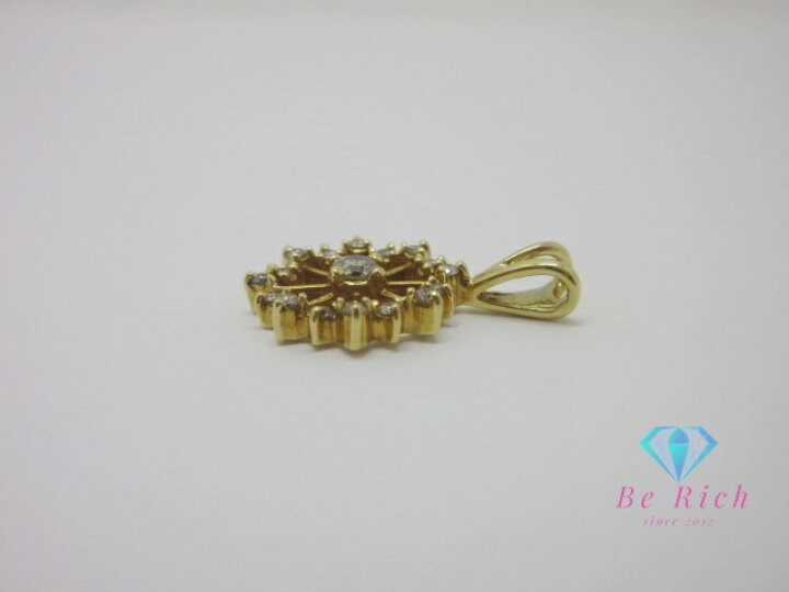 楽天市場】ジュエリー マキ K18 YG ダイヤモンド 0.11ct 0.06ct 付 