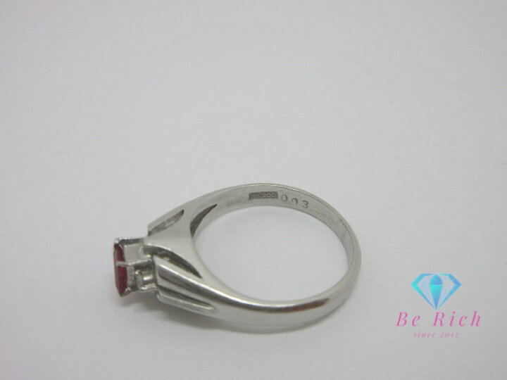 楽天市場】Pt900 プラチナ ルビー 0.19ct ダイヤモンド 0.03ct 付 