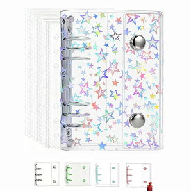 シール帳 A7 M5 A8 A6 バインダー 女の子 はがせる 透明ファイル ボンボンドロップシール対応 バインダー＆シール台紙 3層構造