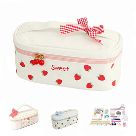 【竹尺20cmのおまけ付】 裁縫セット さいほうセット 小学生 裁縫箱 ソーイングセット 女の子 リボン携帯便利