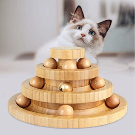 猫 おもちゃ ボール 竹製 一人遊び 猫おもちゃ ねこ おもちゃ 猫じゃらし ネコ 竹製 ボール回転盤 猫じゃらし ボール 回転 タワー ぐるぐる 遊ぶ盤 猫 玩具 ねこじゃらし 猫遊び ひとり遊び 猫用品 ペット用品 遊べる 運動不足 ストレス解消