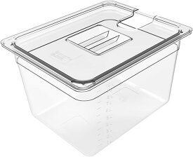 低温調理器 ケース 容器 スリーブカーボックス （6l 11l 24l 収納) 低温 調理 器 低温調理用フードコンテナ コンテナ 低温調理器 容器 透明 低温調理器専用 フードコンテナー 角型フードコンテナー 大容量 リッド 低温調理器具 容器