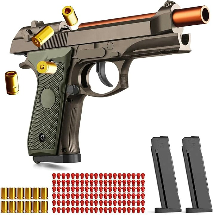 楽天市場】ハンドガン風おもちゃ銃 ベレッタ M9A3 半自動排莢式 