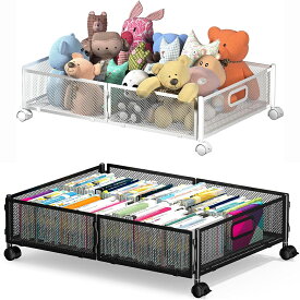 ベッド下収納 ベッド下収納 キャスター付き 服収納ボックス 衣類収納 折り畳み 取り付け簡単 大容量 衣替え 布団 毛布 ベッド下物入れ 省スペース 押したり引いたりできる